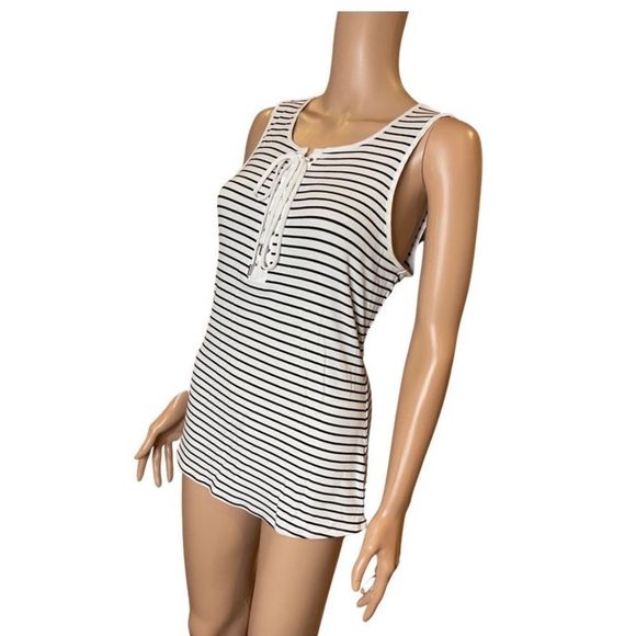 White House Black Market Striped Tunic - Picture 1 of 6